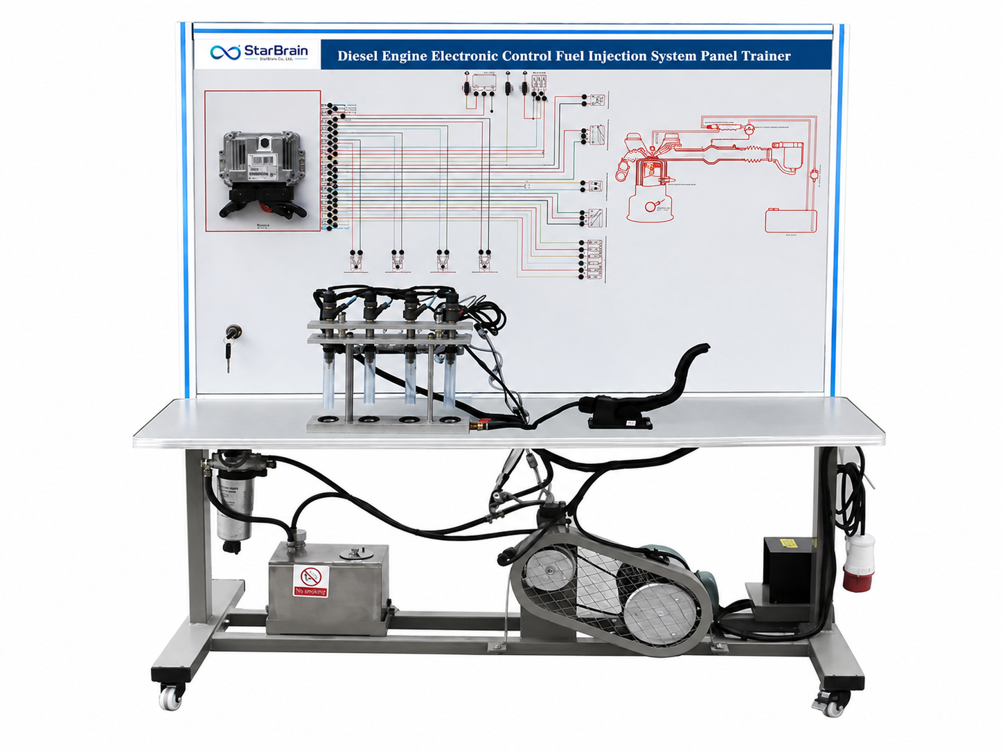 CL-DE-06 Diesel Engine Electronic Control Fuel Injection System Panel Training Equipment