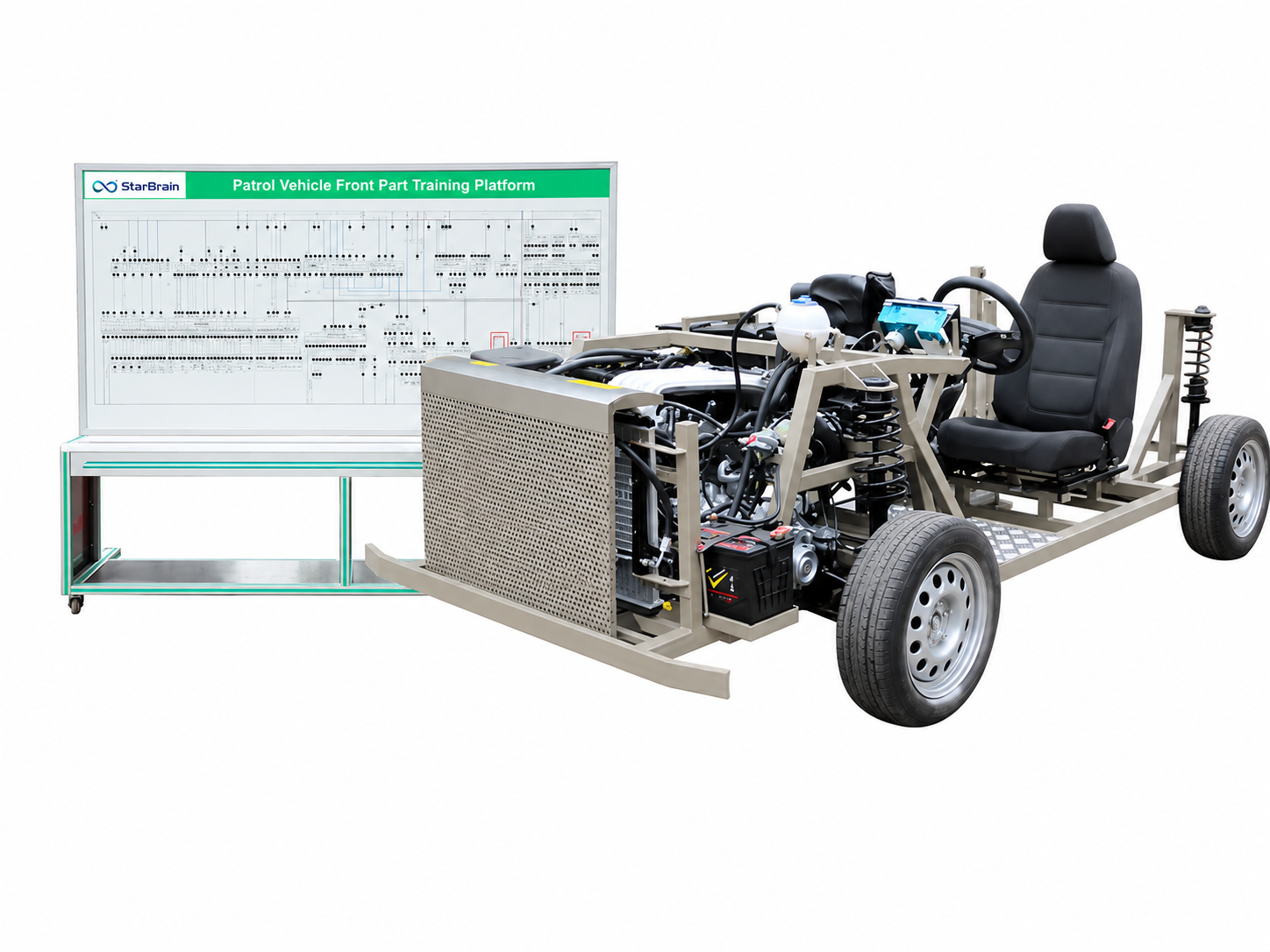 Comprehensive Training Platform for Automotive Power Transmission, Chassis, and Air Conditioning Systems